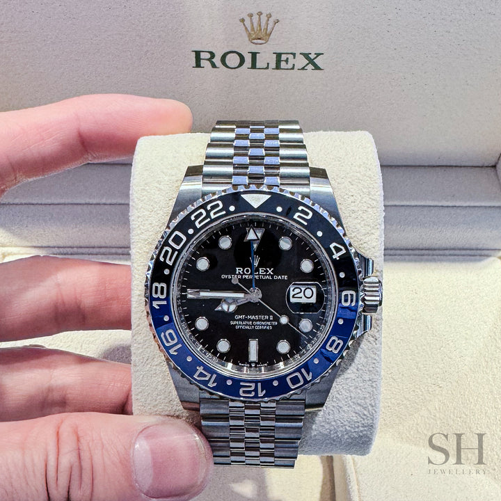 Rolex GMT-Master II 40mm 'Batgirl' Steel Black Dial Button Markers 2023 Ref m126710blnr-0002 (#426)