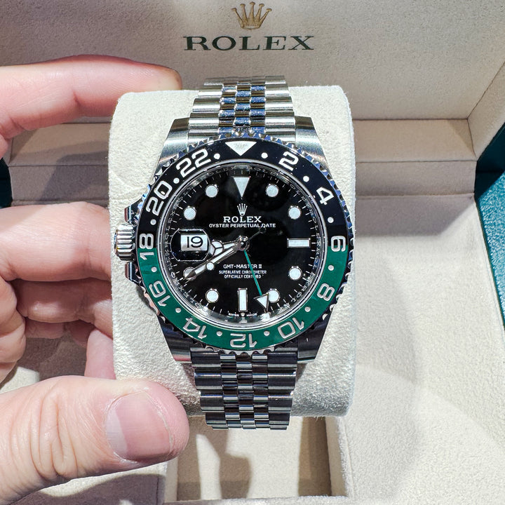 Rolex GMT-Master II 40mm 'Sprite' Steel Black Dial Button Markers 2023 Ref m126720vtnr-0002 (#437)