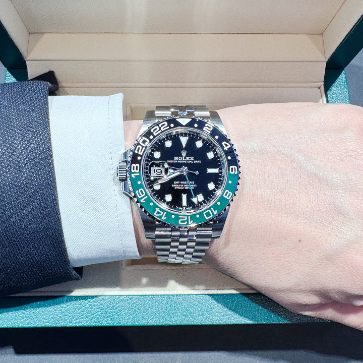 Rolex GMT-Master II 40mm 'Sprite' Steel Black Dial Button Markers 2023 Ref m126720vtnr-0002 (#437)