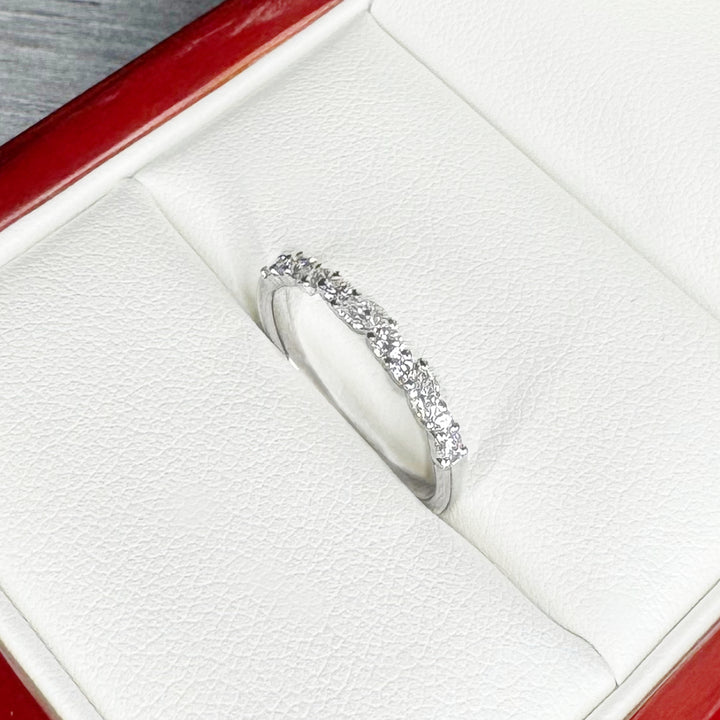 Marquise and Round Winding Diamond Band (2.2mm) - W1027