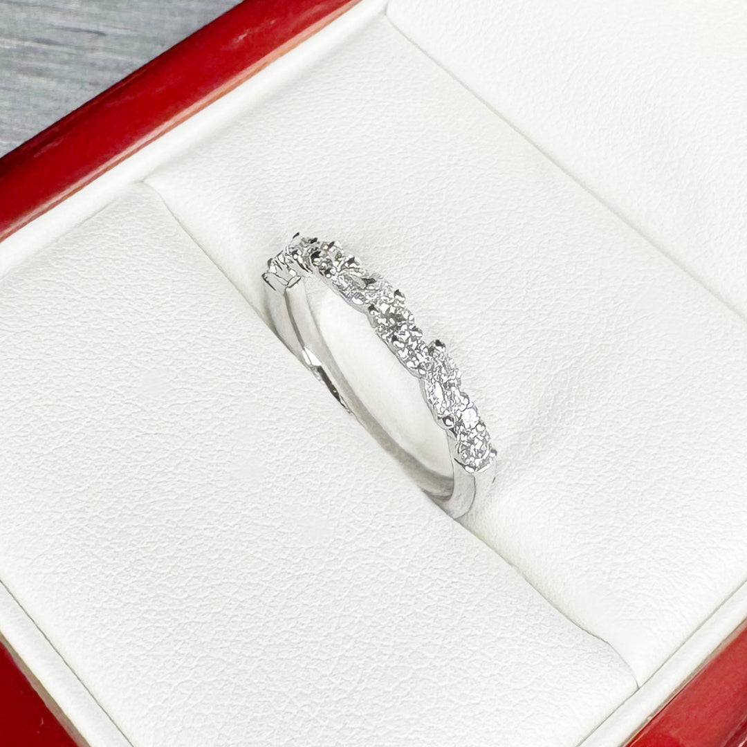 Marquise and Round Winding Diamond Band (2.5mm) - W1035