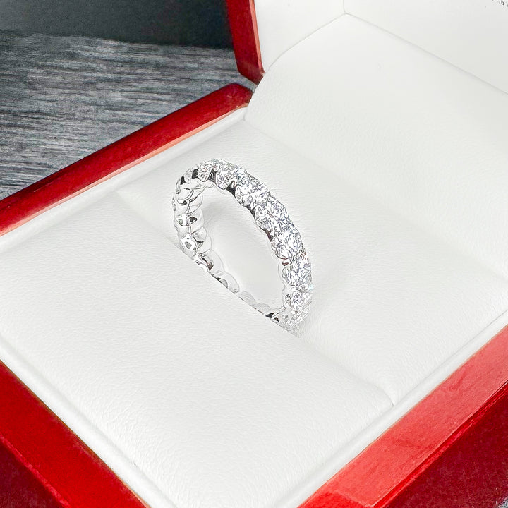 Wider Scalloped Women’s Diamond Eternity Band (3.6mm) - W1062