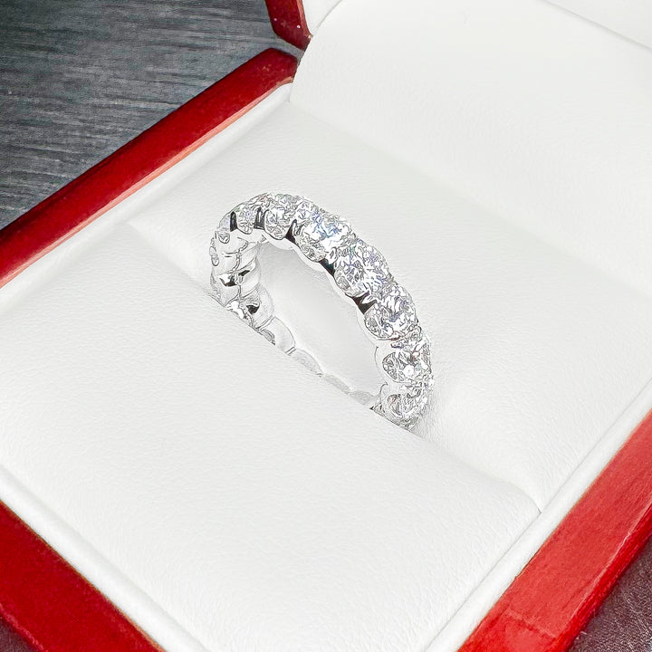 Wider Scalloped Women’s Diamond Eternity Band (4.5mm) - W1064