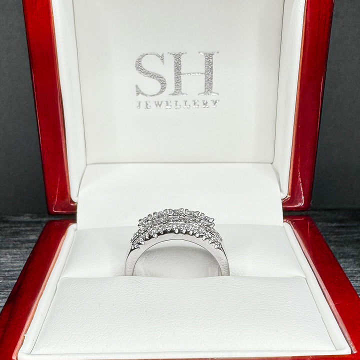 Snowcap Diamond Band (0.09ct each) - W1071