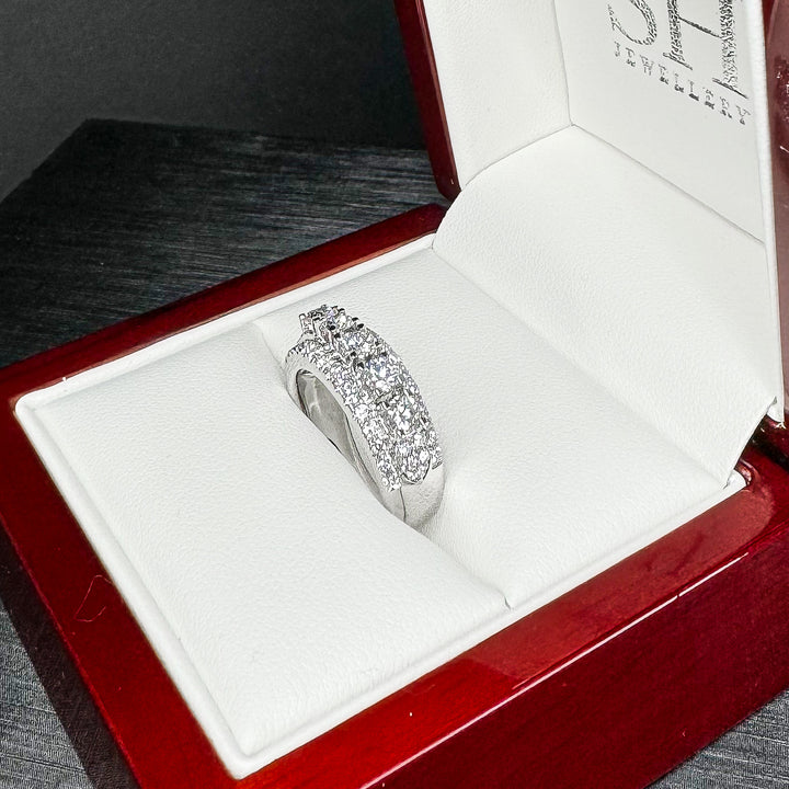 Snowcap Diamond Band (0.15ct each) - W1072