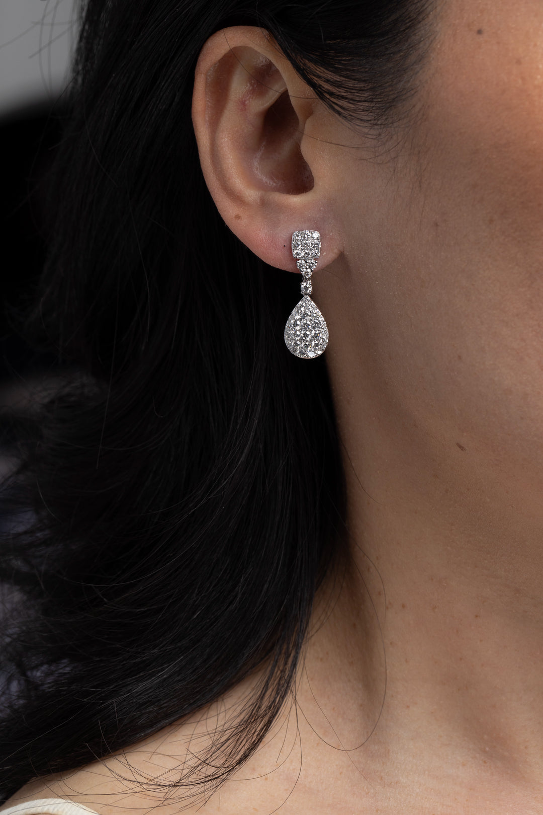 Stellar Pear Diamond Earrings - W1297