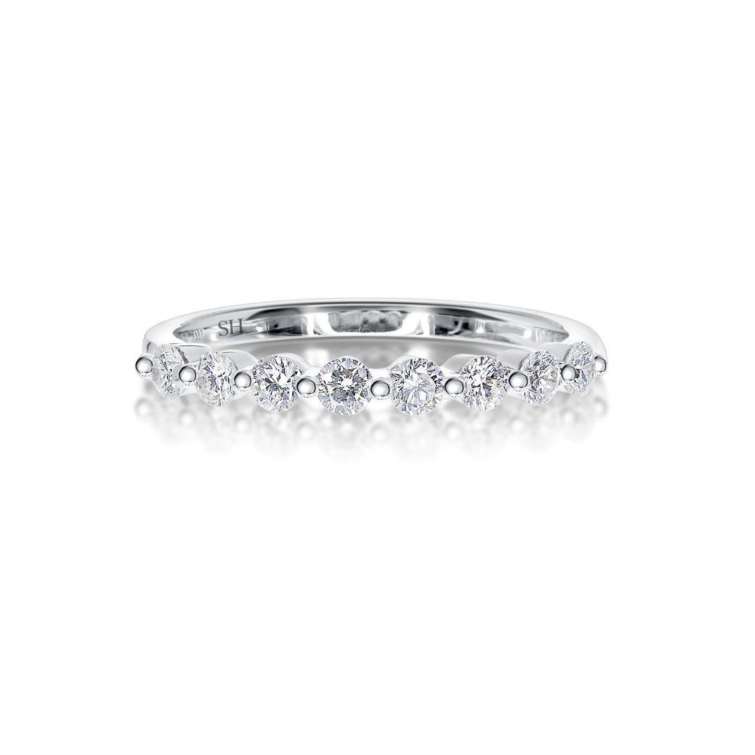 Women’s Floating Diamond Wedding Band (2.3mm) - W0172