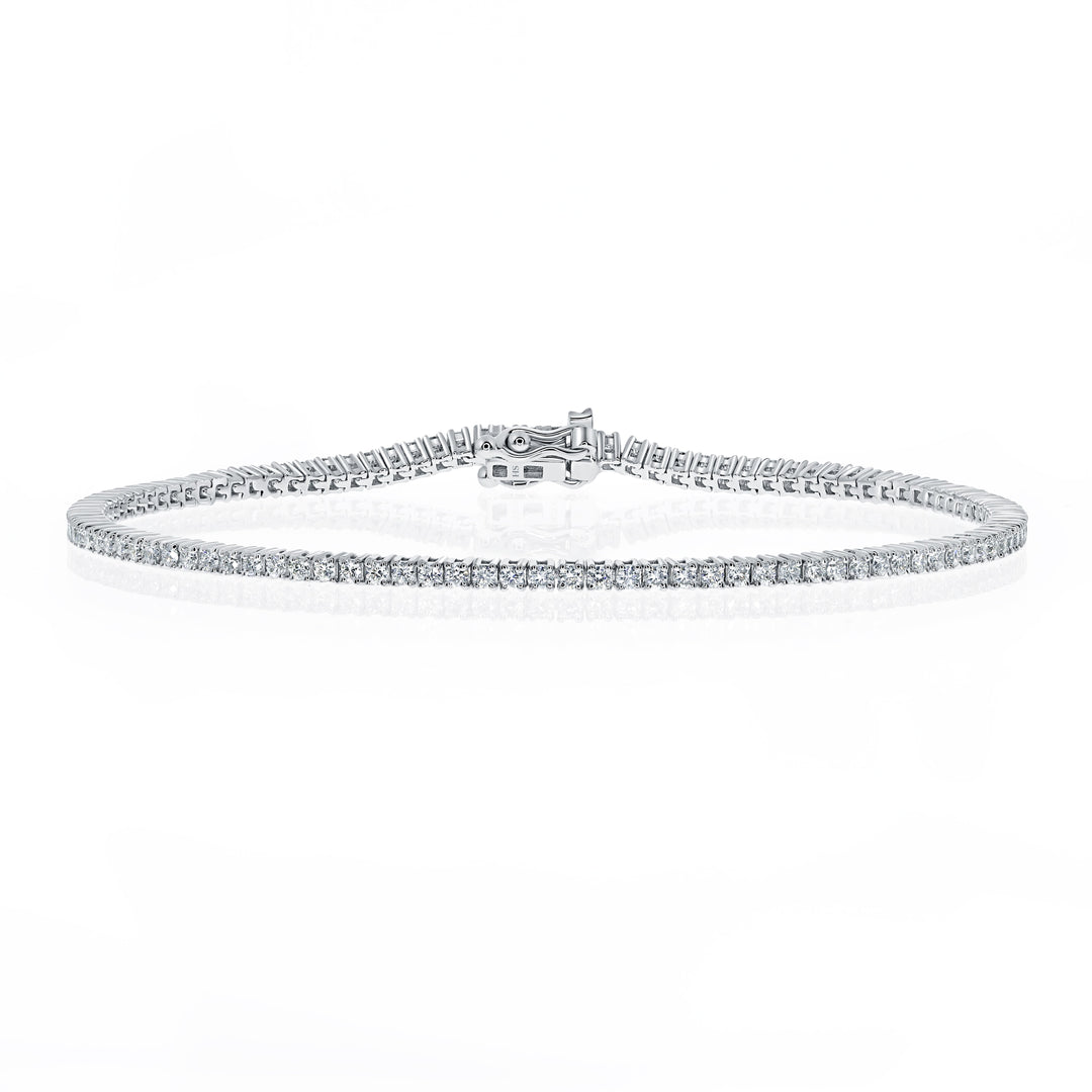 18kt Gold Classic Diamond Tennis Bracelet (0.01ct) - W0619