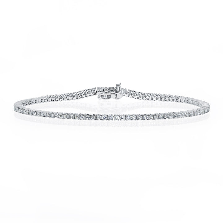 18kt Gold Classic Diamond Tennis Bracelet (0.01ct) - W0619