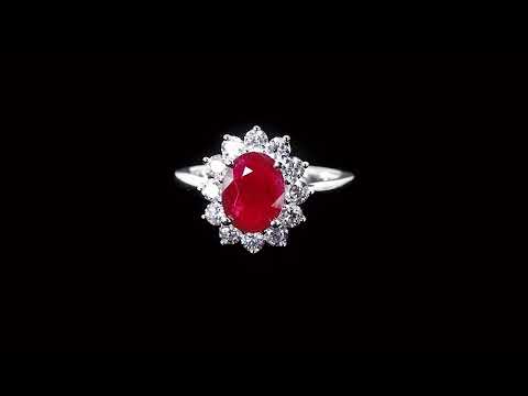 Sunburst Ruby Ring (2.00Ct) - W0878