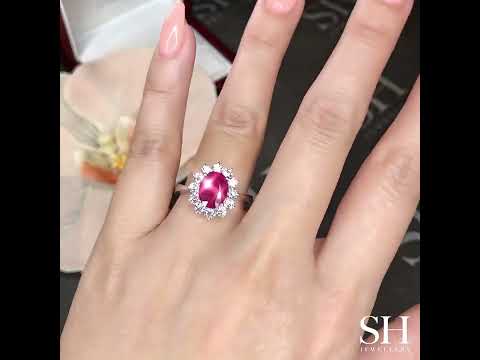 Sunburst Ruby Ring (2.00Ct) - W0878